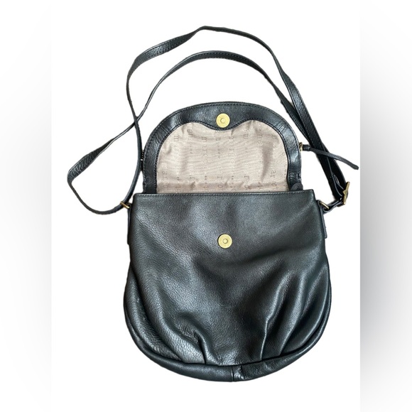 Margot Women’s Black Leather Crossbody Purse Bag - Picture 2 of 3